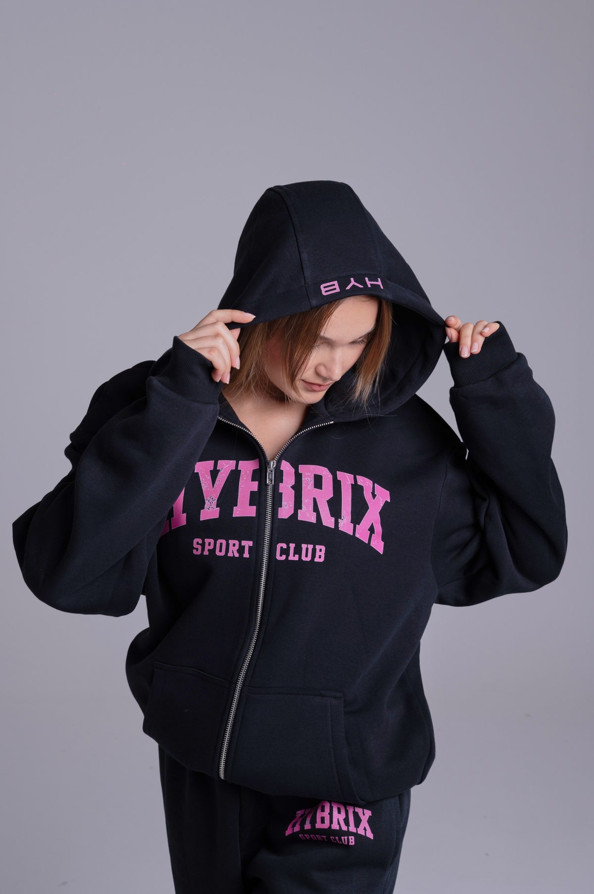 ZIP HYBRIX SPORT CLUB SET — BLACK / PINK