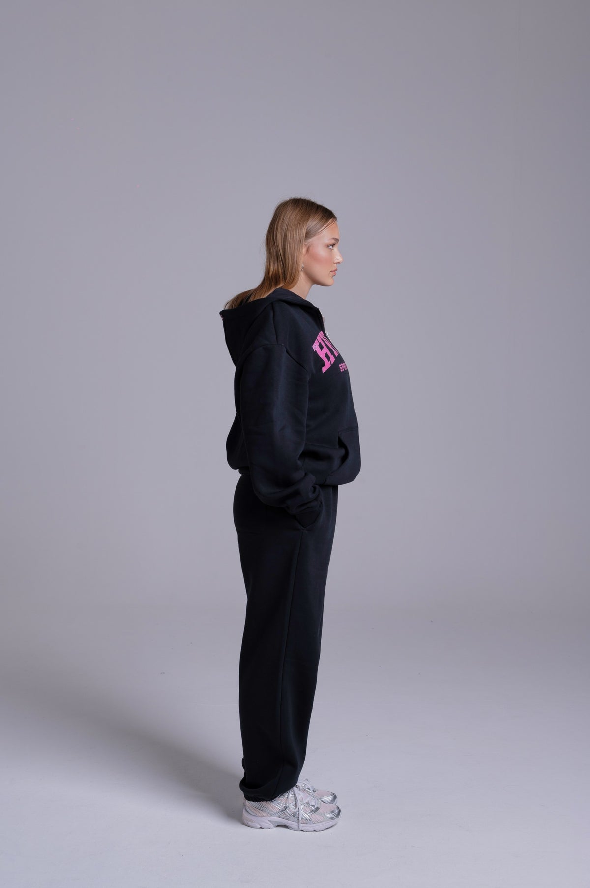 ZIP HYBRIX SPORT CLUB SET — BLACK / PINK