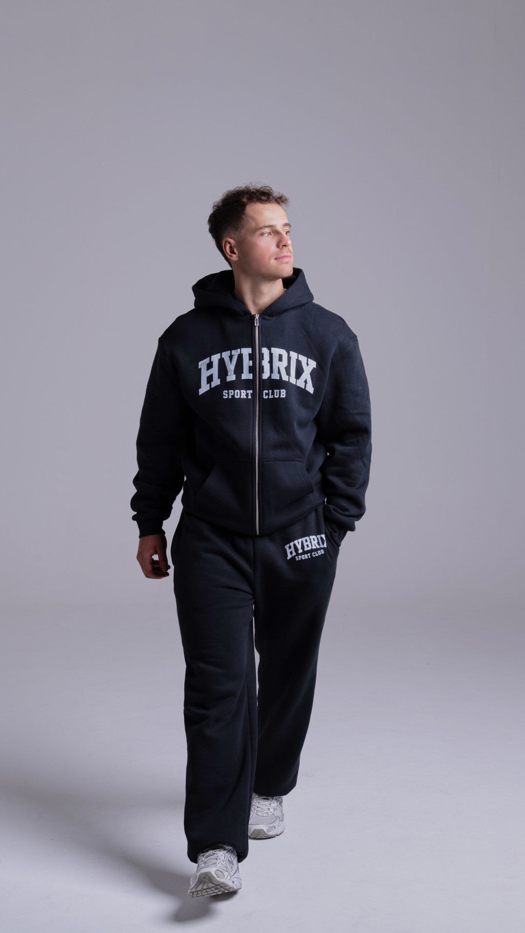 ZIP HYBRIX SPORT CLUB SET — BLACK / WHITE
