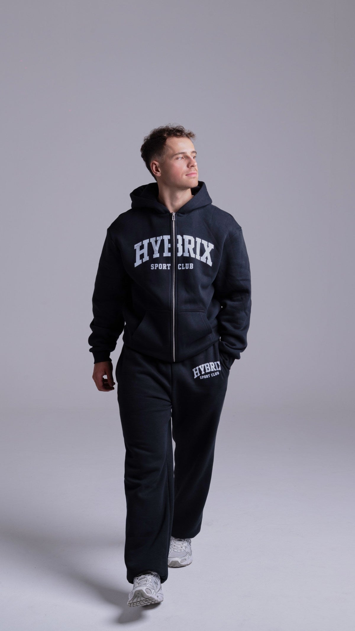 ZIP HYBRIX SPORT CLUB SET — BLACK / WHITE