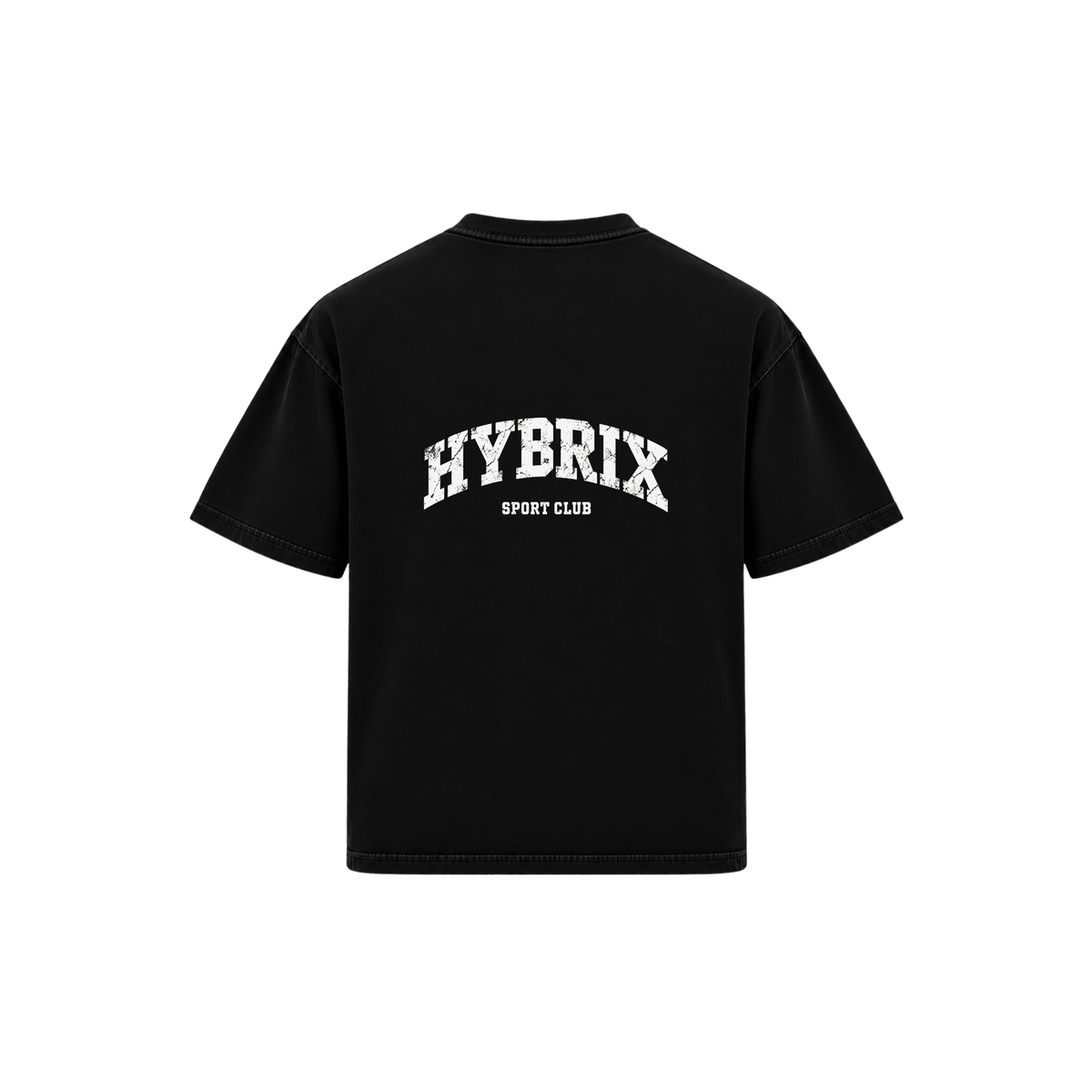 HYBRIX SPORT CLUB Oversized T-Shirt — Black/White