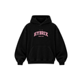 HYBRIX SPORT CLUB Heavyweight Hoodie – Black / Pink