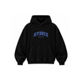 HYBRIX SPORT CLUB Heavyweight Hoodie – Black / Blue