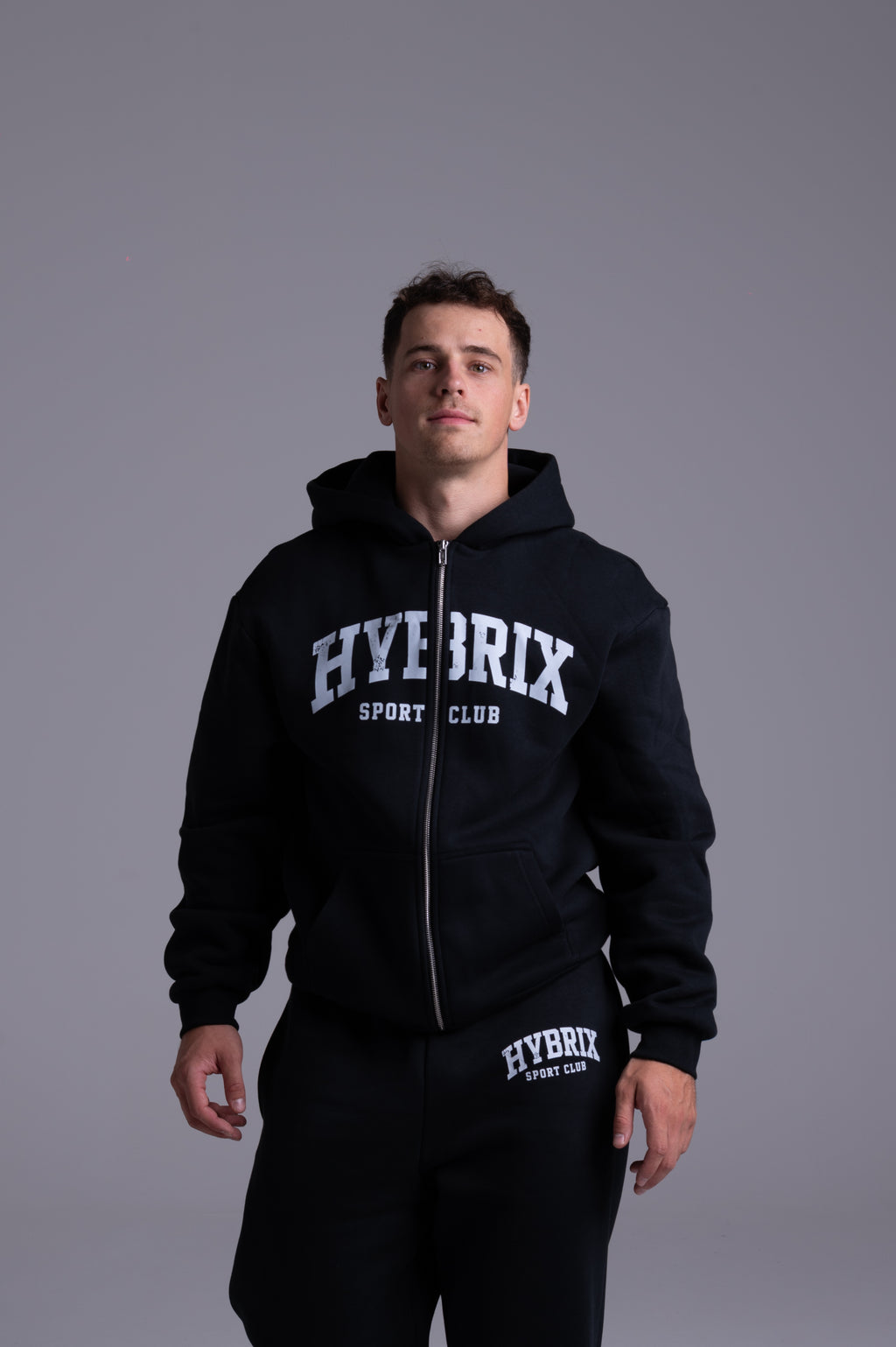 ZIP HYBRIX SPORT CLUB SET — BLACK / WHITE