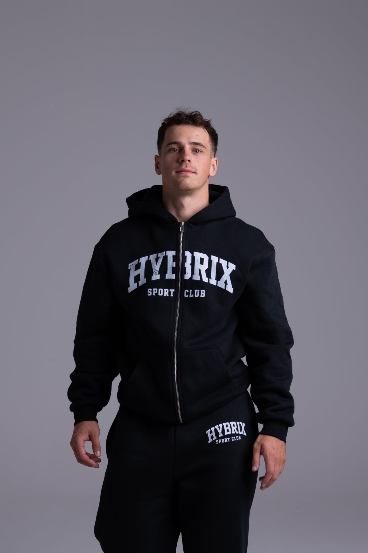 ZIP HYBRIX SPORT CLUB SET — BLACK / WHITE